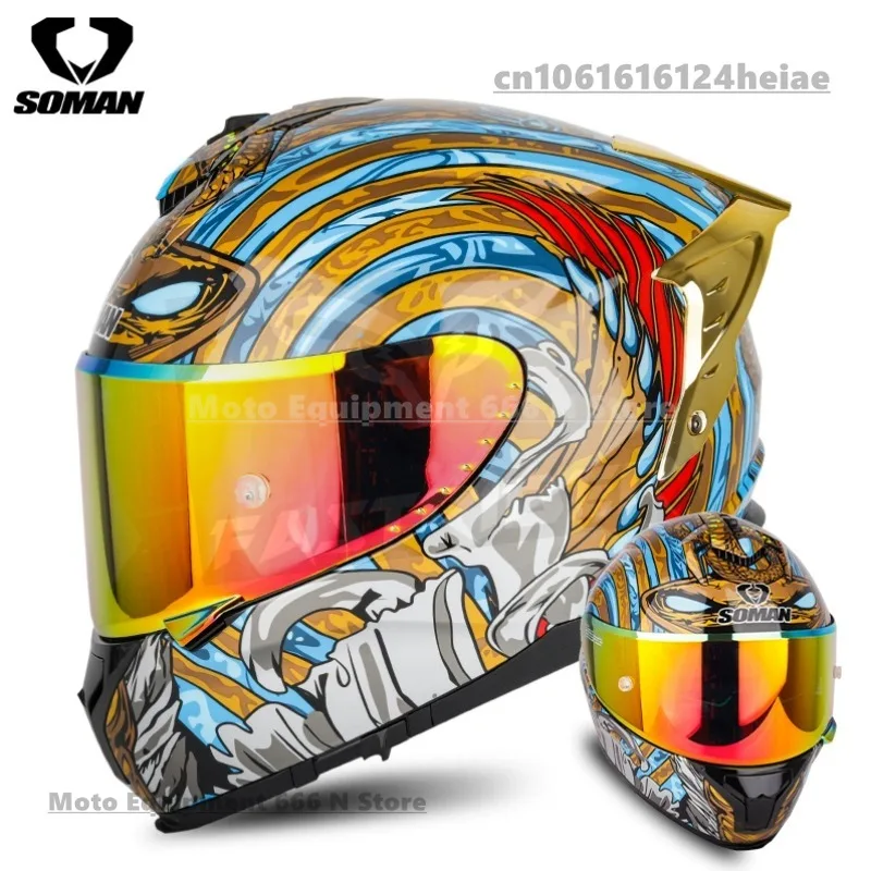 Оригинальные линзы для мотоциклетного шлема SOMAN, подходящие для модели SM961S SM961 SM-X7 SM-X8, антибликовые линзы для шлема