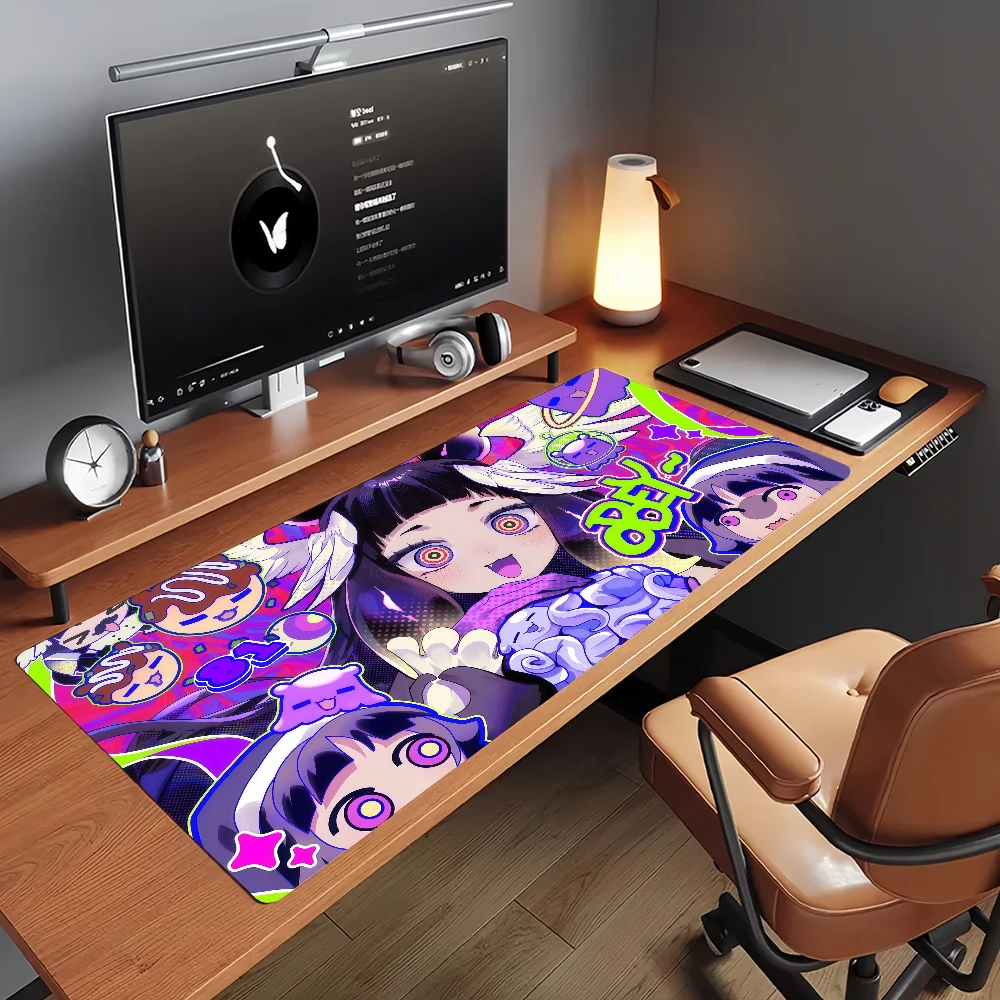 Singer N-Ninomae Ina Nis VTuber Mouse Pad Non-slip Rubber Gamer Balance Computer Mat Decoracion Deskmat Laptop Office Large