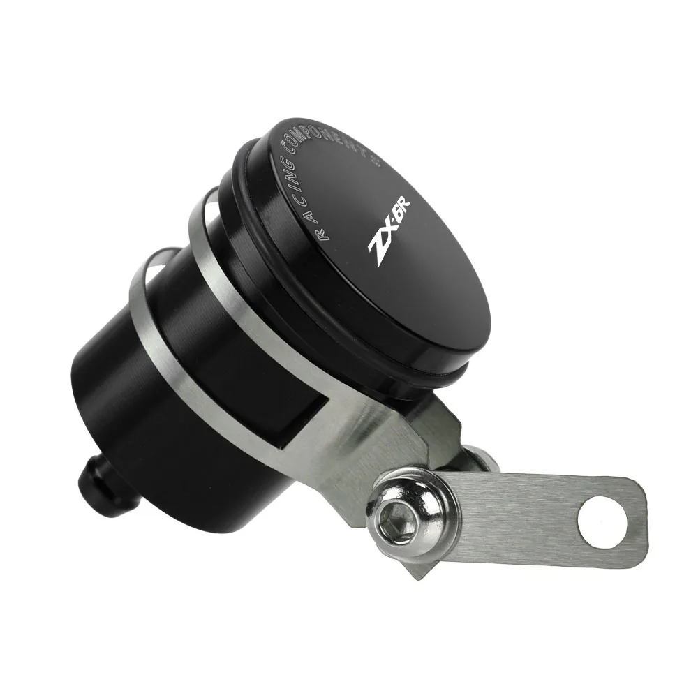 Depósito de líquido de frenos trasero para motocicleta, tanque de embrague de aluminio, taza de aceite para Kawasaki Ninja ZX6R ZX 636 6R 2007 2008