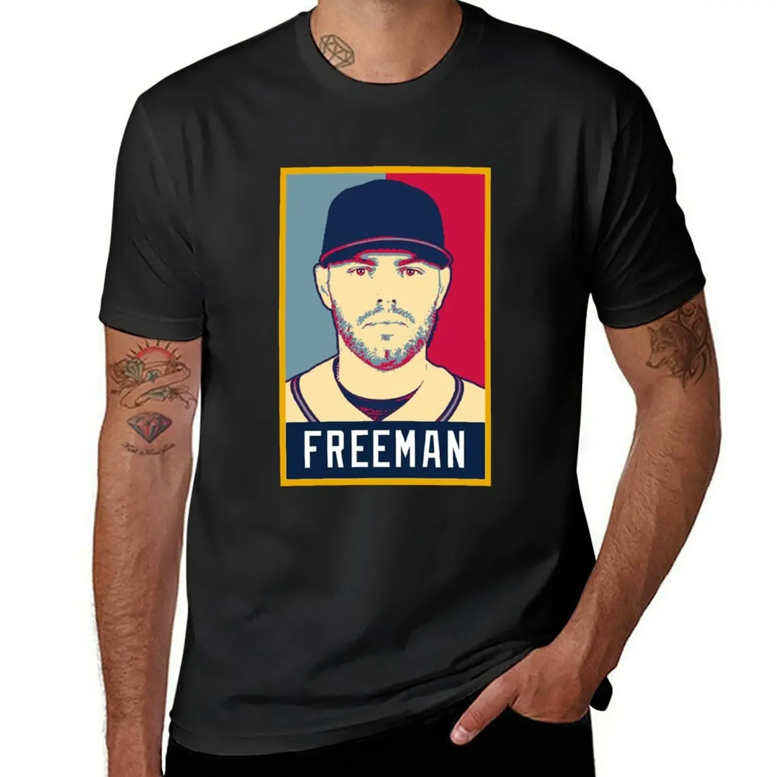 

Freddie Freeman Artwork T-Shirt heavyweights anime animal prinfor boys funny t shirts for men