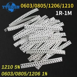 1206 0805 0603 1210 SMD Resistor Sample Assorted Kit 1Ohm-1M Ohm 1% 5% Resistance 33valuesX 20pcs=660pcs