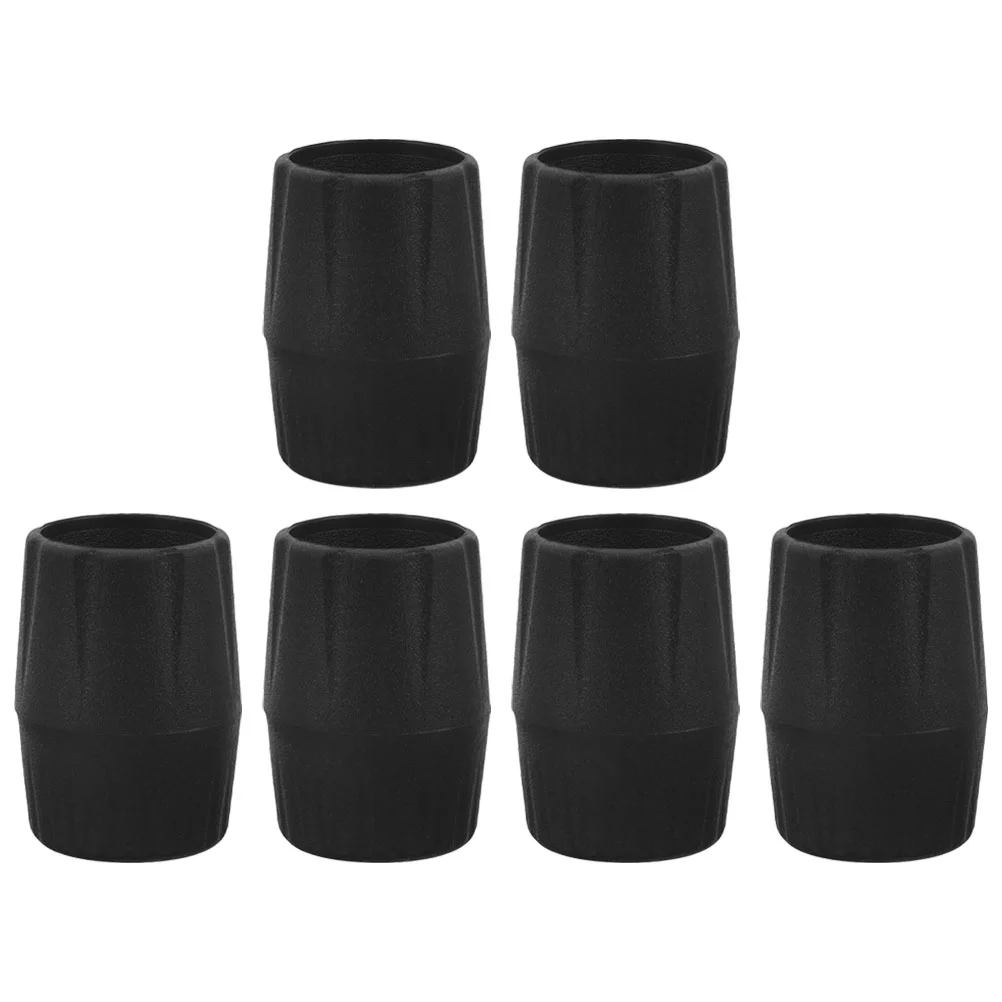 6 Pcs Foot Pads Guitar Stand Cap for Holder Rubber Protector Display Boot Accessory Feet Black Leg