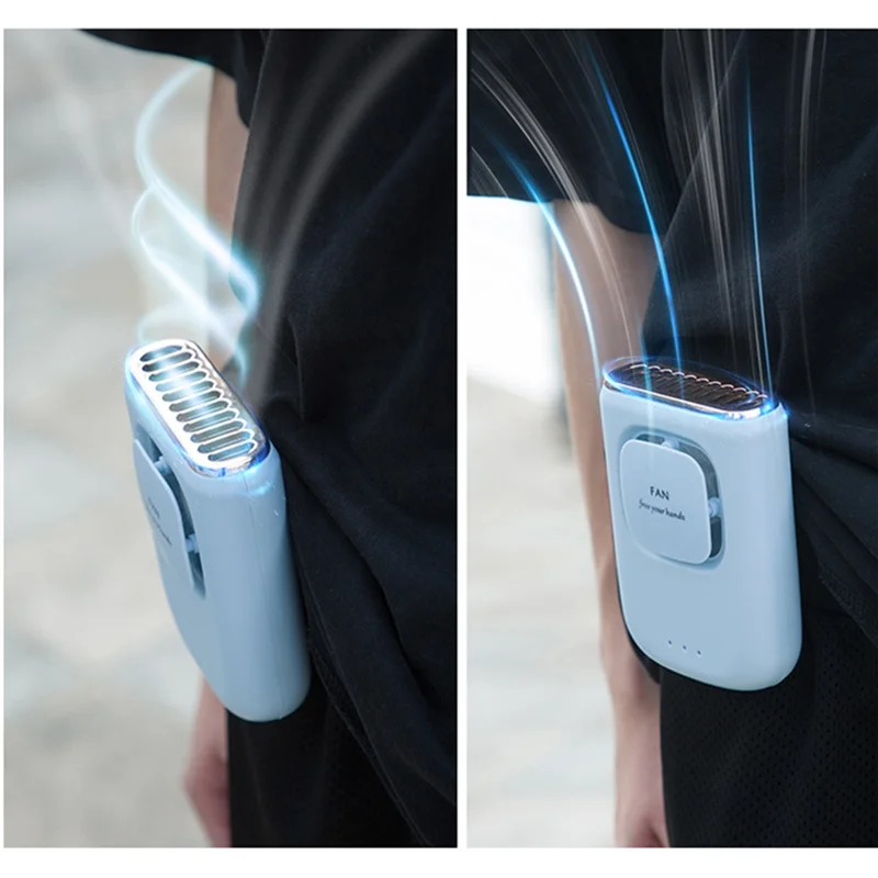 A51M-Portable Fan, Personal Waist Fan, Hands-Free Neck Hanging Fan, Wearable Belt Fan For Camping, Construction Sites