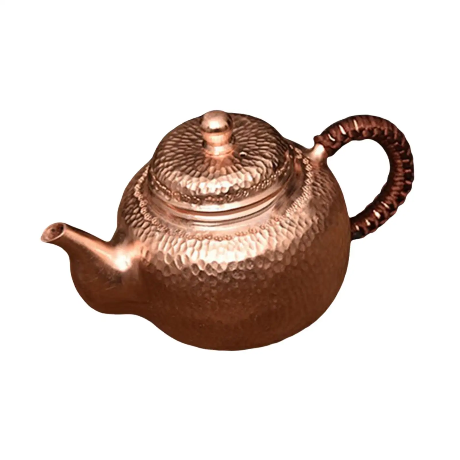 Copper Tea Kettle Tea Boiler Tea Infuser Beautiful Handmade with Side Handle for Stovetop Teapot for Household Party Kitchen