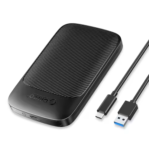 ORICO 6Gbps HDD Enclosure SATA to Type-C HDD Solid State Drive Enclosure Support UASP for 7~9.5mm 2.5-inch SSD/Mobile Hard Drive