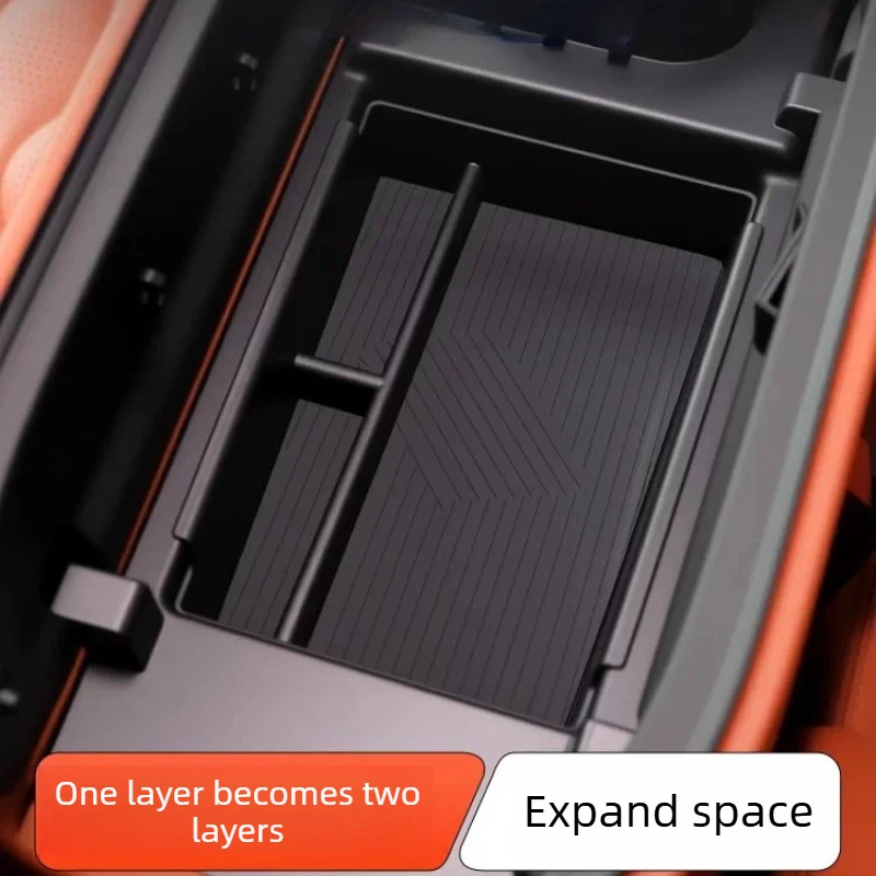 For EXEED VX 2023-2026 Car Armrest Storage Box Multifunctional Center Console Divider Tray Car Interior Practical Modification