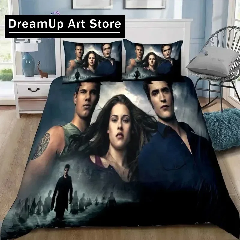3D Print Fashion Twilight Saga Bedding Set Boys Girls Twin Queen King Size Duvet Cover Pillowcase Bed boys Adult Bedroom