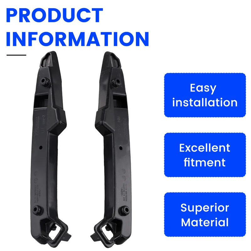 

1 пара переднего бампера автомобиля, верхние направляющие, кронштейн 51119879293 51119879294 для BMW 5 серии G60 2023- передняя планка, маленькая опора