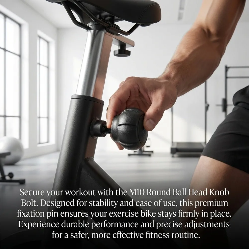 Resistance Adjustment Knob Exercise Bike Knob M10x1.5 Thread Anti-slip Textured High Strength Wear-resistant Fitness