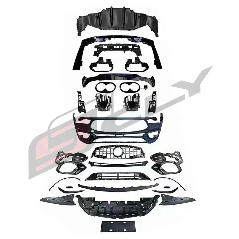 Body Kit 2019-2022 CLA Class W118 Upgr CLA45 Body Kit Front Rear Bumper Grill A45 Diffuser Exhaust Pipe