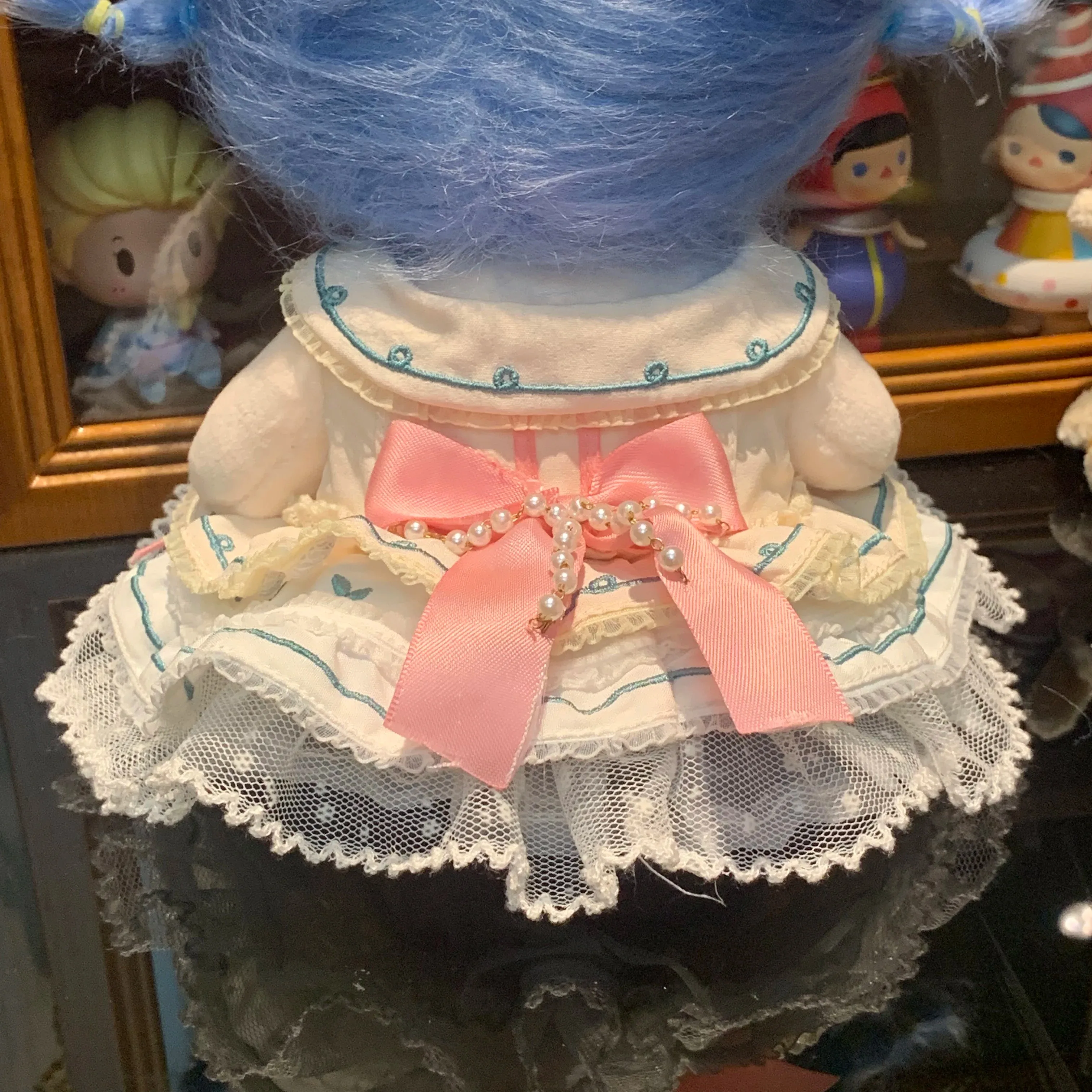 Sonho de rosa rosa Cosplay Traje para meninas, retro Lolita menina terno, 20cm, sem atributo, bonecas de pelúcia, roupas de vestir, design original