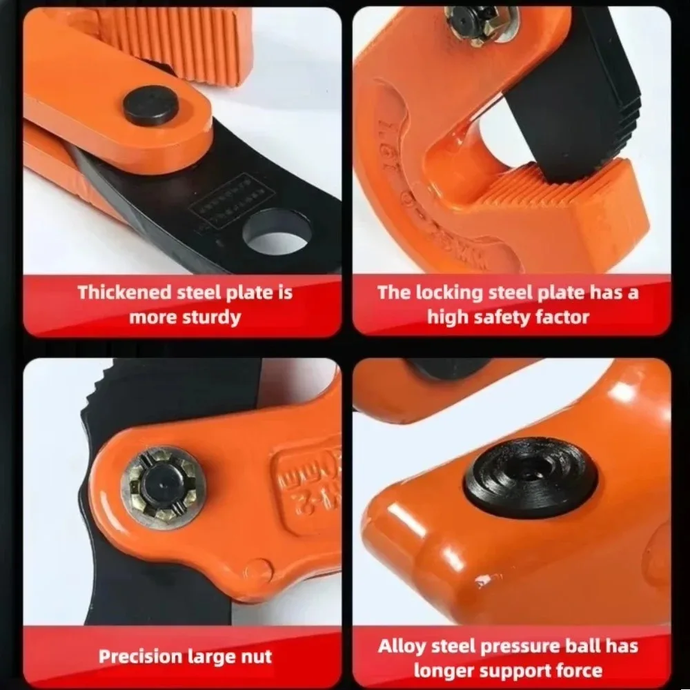 CDH L Type Steel Plate Lifting Clamp Vertical Horizontal Hoisting Pliers For Steel Plate Handling