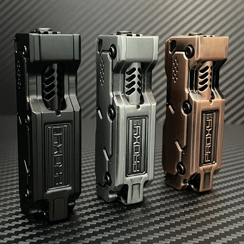 Muzzle EDC Fidget Slider Zinklegierung Fidget Toys ADHS Tool Stressabbau- und Entspannungsspielzeug für Erwachsene Freizeit Push Slider