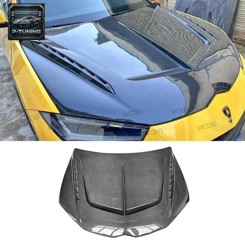 

For Lamborghini URUS S/P Version 2022-2024 Top-car Carbon Fiber Front Bumper Engine Hood Bonnet Air Vent Cover Car Bodykit