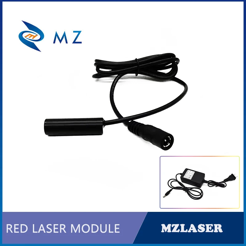 High Stability PMMA Lens 12mm Diameter 670nm 3V 10mW Red Line Laser Module With Adapter