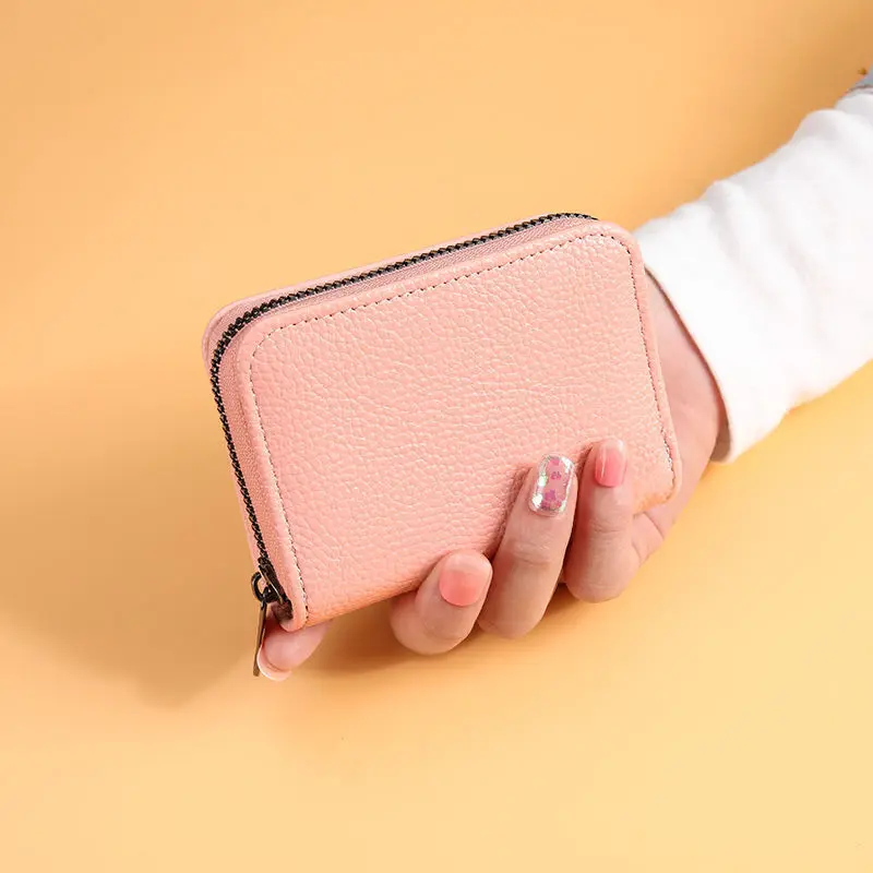 New Arrival Women's Card Holder, Large Capacity Multi-Slot Anti-Magnetic Bank Card Case, Driver's License Wallet with Zipper, Ultra-Thin Coin Purse image 3