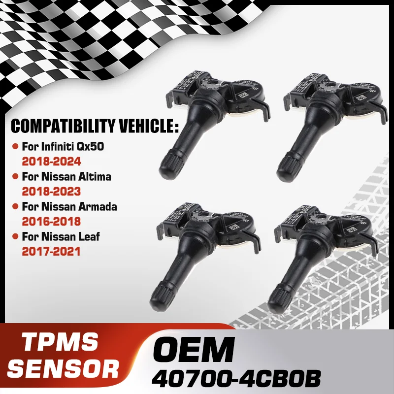 

Tire Pressure Sensor For Infiniti Qx50 2018-2024 Nissan Altima 2018-2023 Nissan Armada 2016-2018 Nissan Leaf 2017-2021 433 MHz