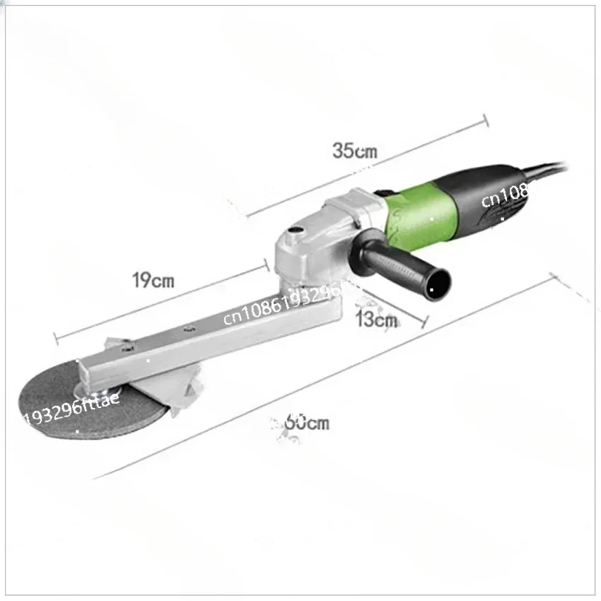 Corner Sanding Polisher Metal Processing Grinding Machine 800W Angle Polisher Adjustable Speed Long Arm Fillet Weld Grinder