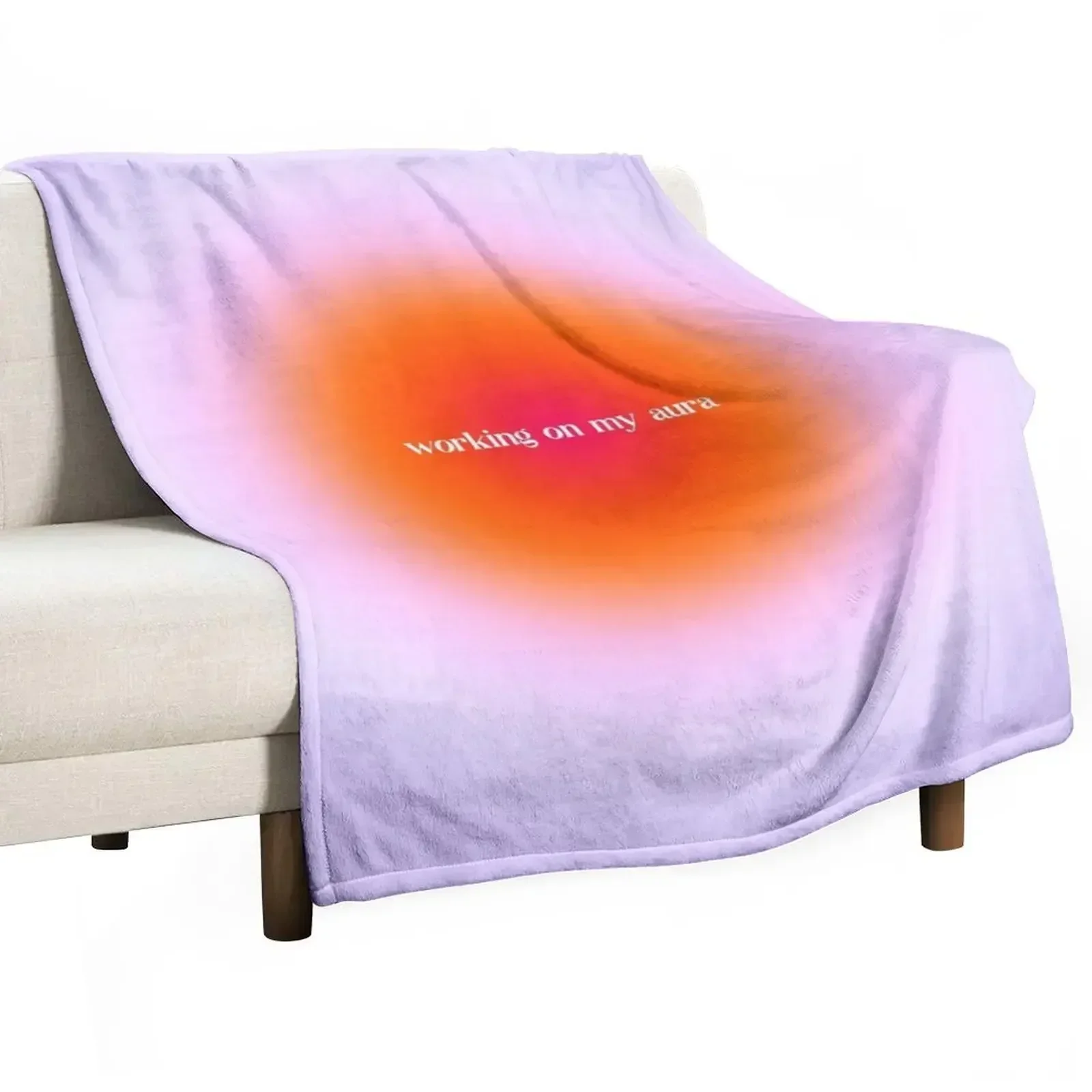 Working On My Aura Gradient, SZA Love Galore Throw Blanket Comforter Retros Weighted Hairys Luxury St Multi-Purpose Blankets