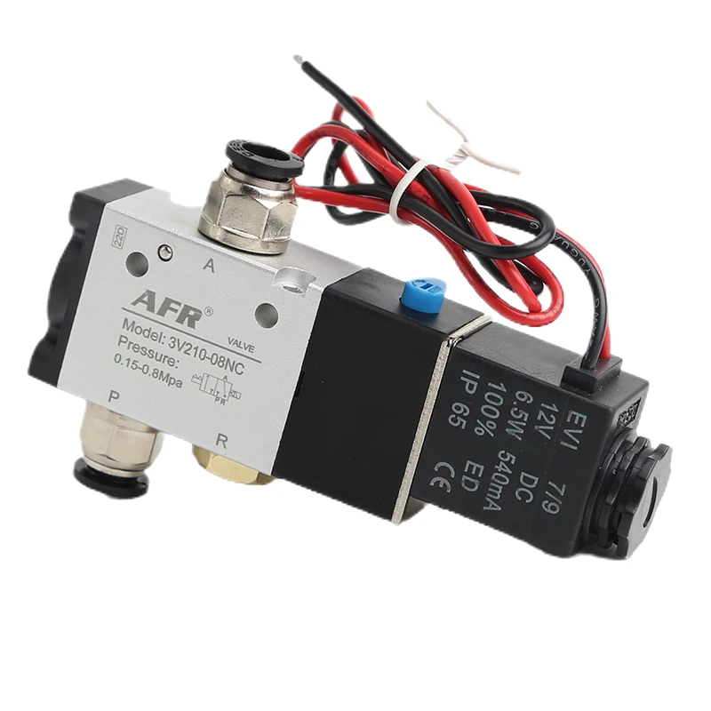 3/2 3v210-08nc normaler weise geschlossen 3v110-06nc 3v310-10nc pneumatisches Luft magnetventil elektrisches Steuergas magnetventil 3v410-15nc – Detail 12