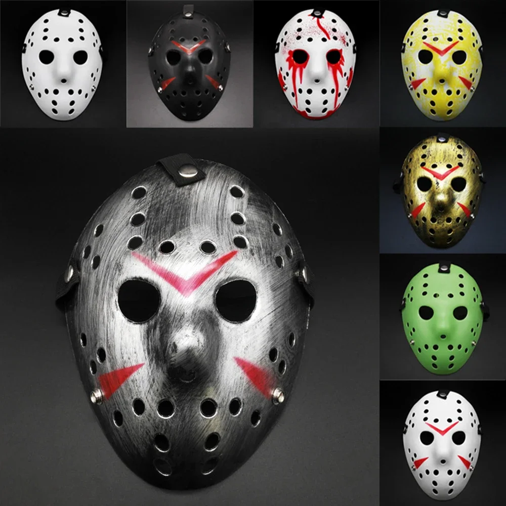 Masque de champion de hockey effrayant pour adultes, robe de paupières d'Halloween, masque d'horreur de fête, accessoires de costume de Noël, Monténégro de rôle, cosplay