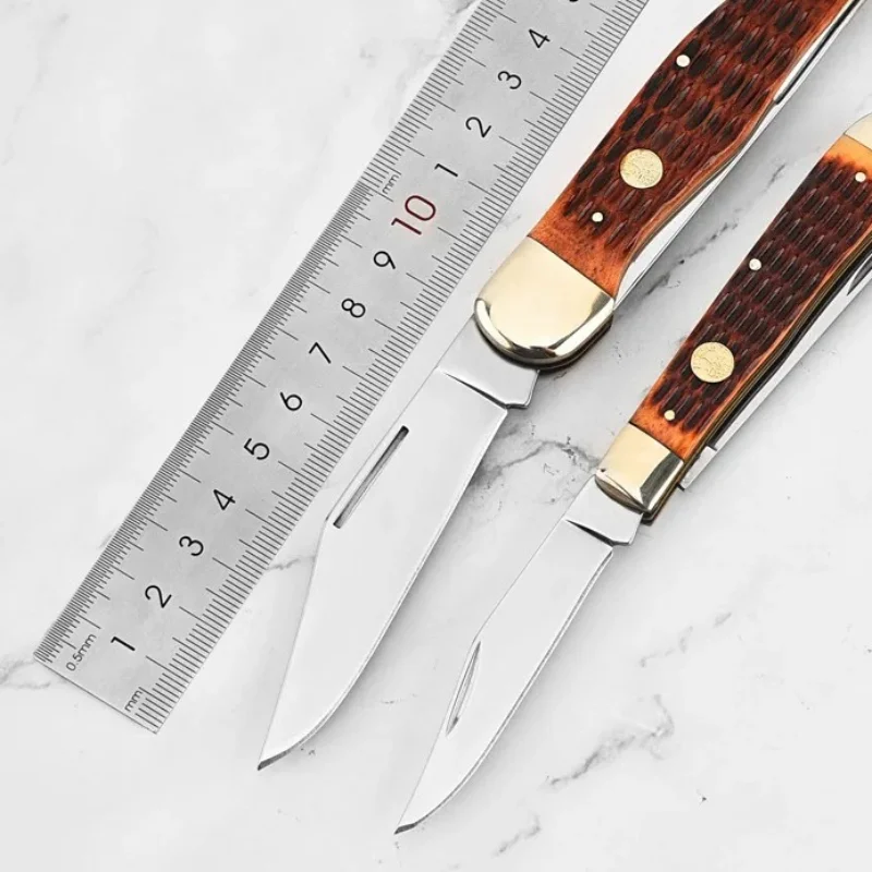 3CR13 Stainless Steel Grafting Knife with Ox Bone Handle – Sharp & Durable for Tree Budding, Branch Cutting, Horticulture