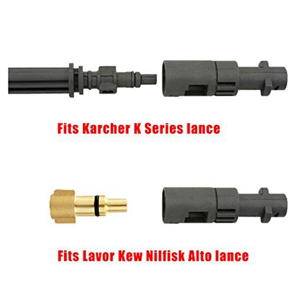 Arotzelox Adaptateur Baïonnette Nettoyeur Haute Pression - Convertisseur Lavor Kew Nilfisk Vers Karcher K