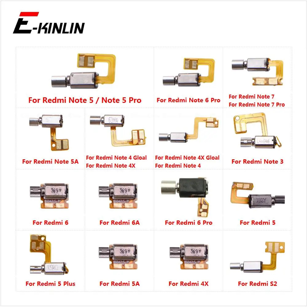 Ringer Vibrator Module Vibration Motor Flex Cable Module Repair Parts For XiaoMi Redmi Note 7 6 5 S2 5A 4 4X 3 Pro Plus Global