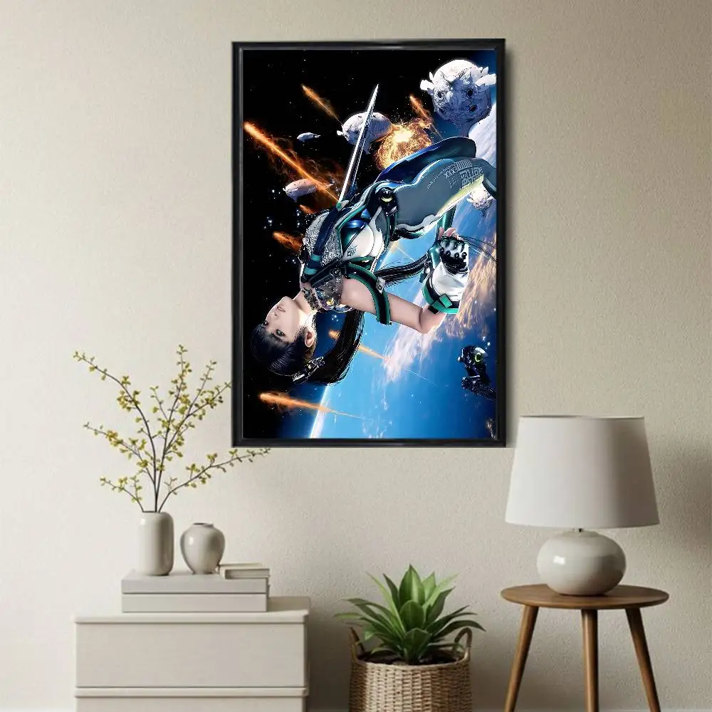 Sweet Cool Mech Suit Adam Stellar Blade High Quality Dorm Living Room Aesthetic Wall Decoration Painting Poster Stickers Gift