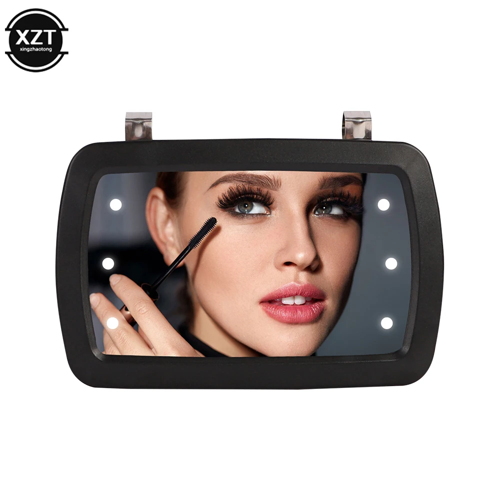 Car Sun Visor Mirror Makeup Sun-shading Cosmetic Mirror Vanity Mirror Automobile Make Up Mirror Universal Vanity Mirror