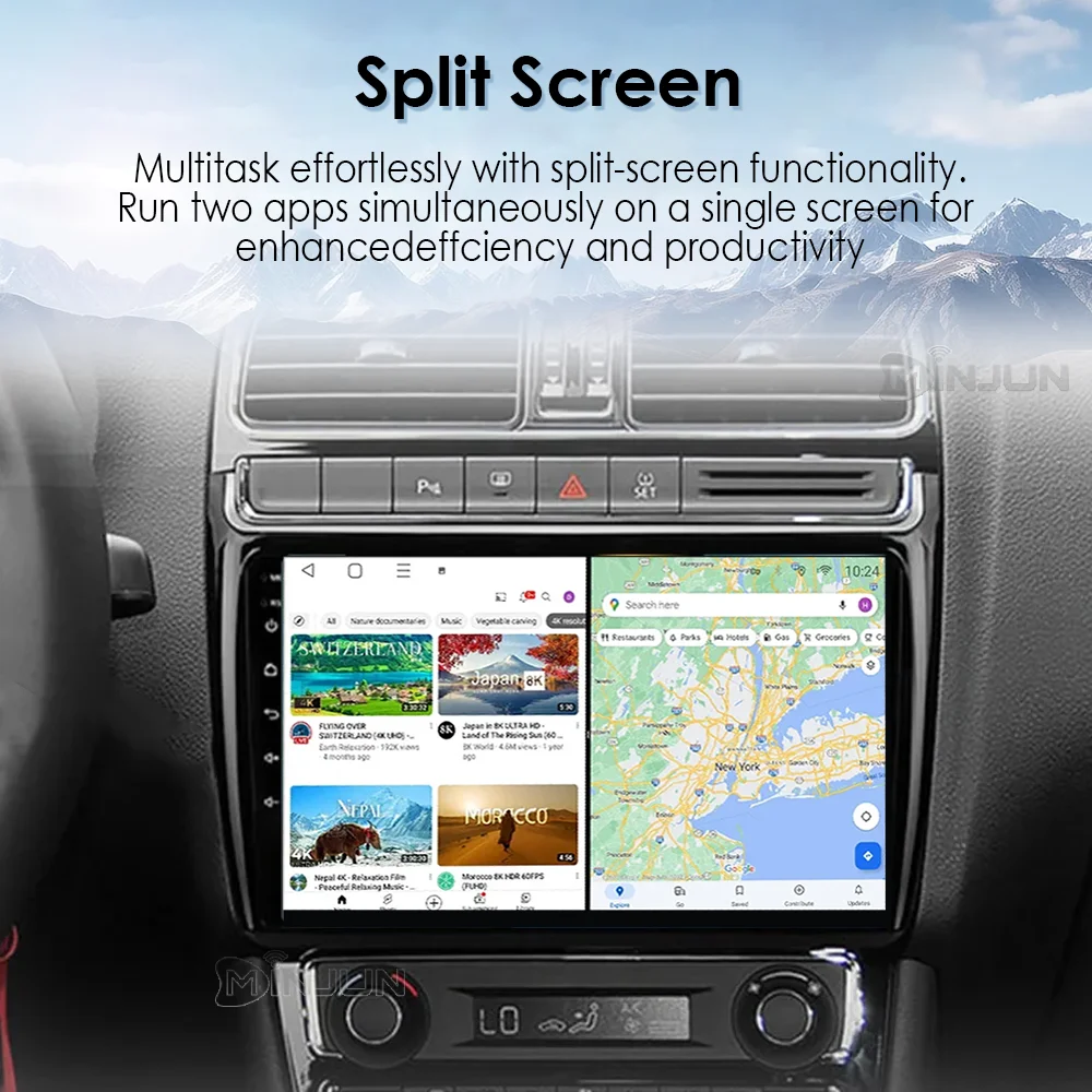 الوسائط المتعددة للسيارة لشركة فولكس فاجن فولكس فاجن بولو 5 2008-2017 فينتو اللاسلكية Carplay أندرويد 15 السيارات راديو السيارة ستيريو DSP 2 Din 4G WIFI QLED