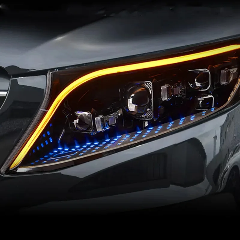

Car Head Lamp for Benz Vito W447 V260 V300 2016-2024 Upgrade High Quality S Class Style Dynamic Headlight Lens Tool Accessories