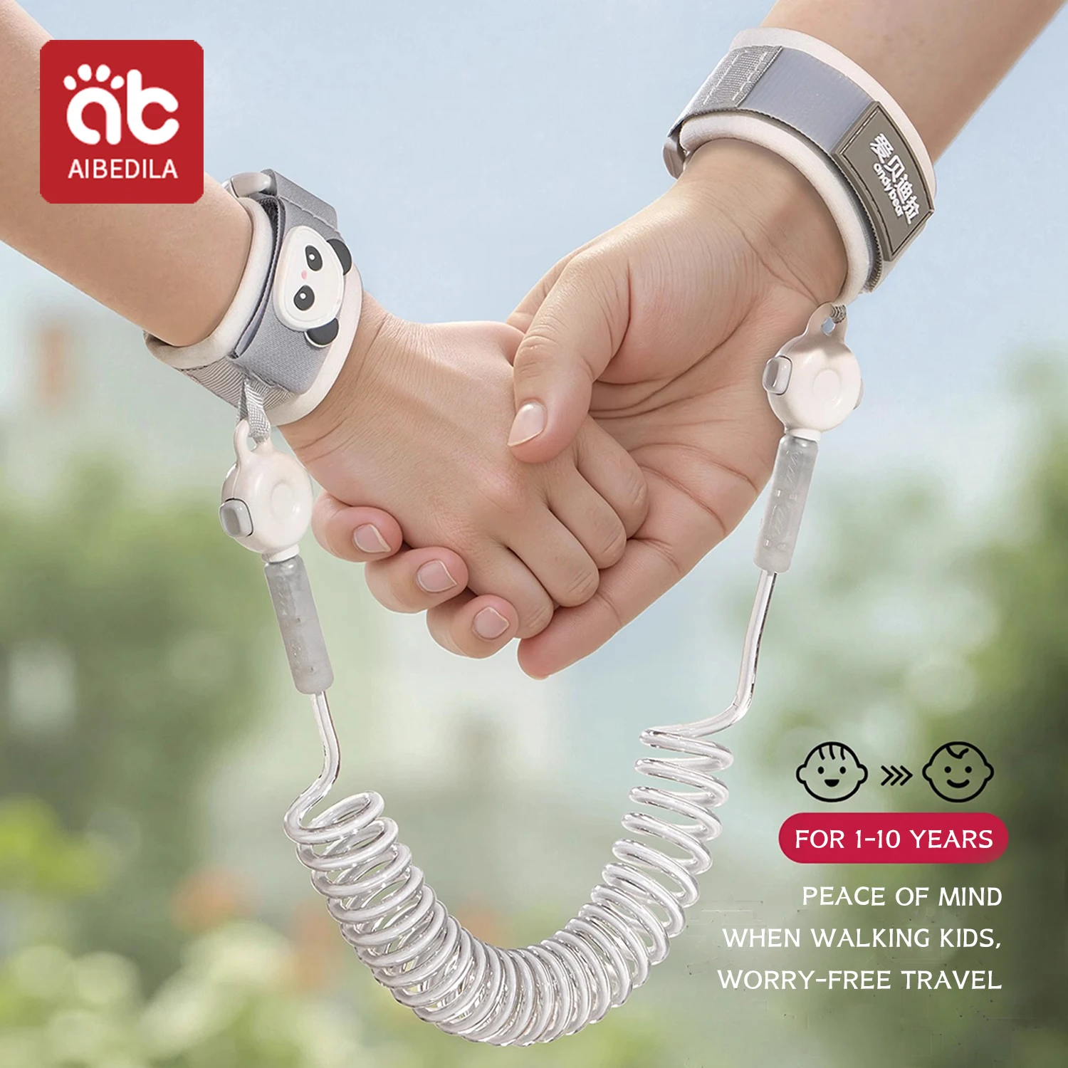 

AIBEDILA детский браслет для предотвращения потери, анти-потерянное звено на запястье с замком ключа, защитный браслет, веревка для младенцев, малышей