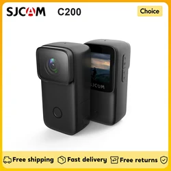 SJCAM C200 4K Mini WiFi Action Camera 1.28-inch IPS Screen 6-Axis Anti-Shake Support Night Vision Built-in Rechargeable Battery