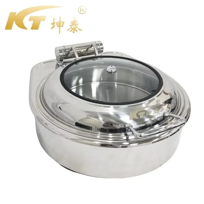 Customizable Luxury Fuel Buffet Stove Stainless Steel Hydraulic Fire Boiler Heater Food Warmer 6L Capacity for Commercial Use