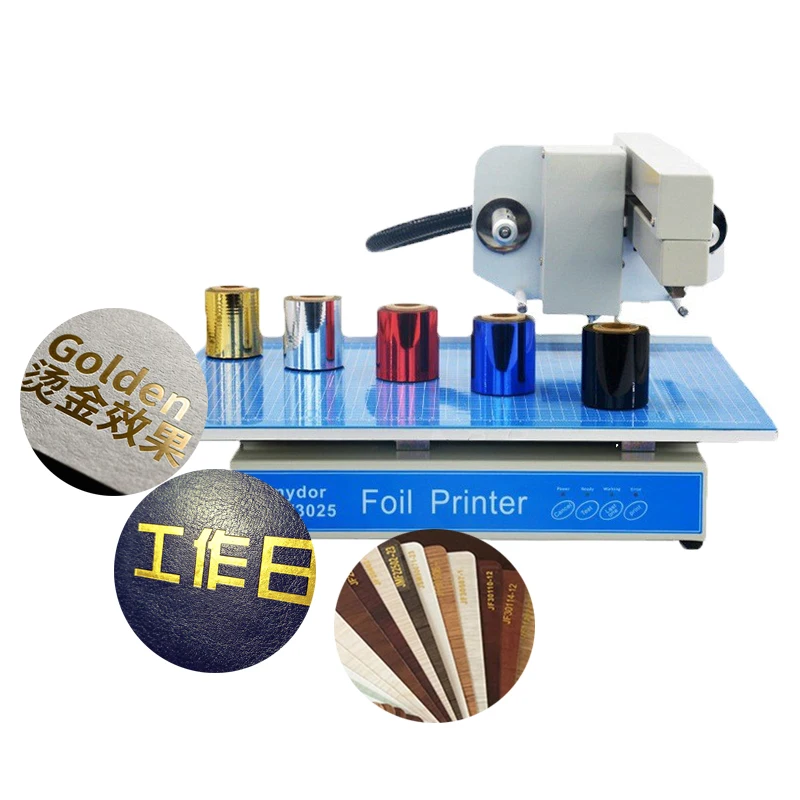 ATV 8025 Digital Automatic Heat Foil Pressing Gift Boxes Handbag Envelopes Greeting Card Hot Foil Printer Stamping Mach