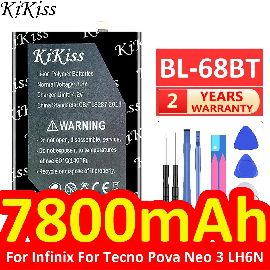 Mobile Phone Battery BL-68BT 7800mAh For Infinix For Tecno Pova Neo 3 LH6N