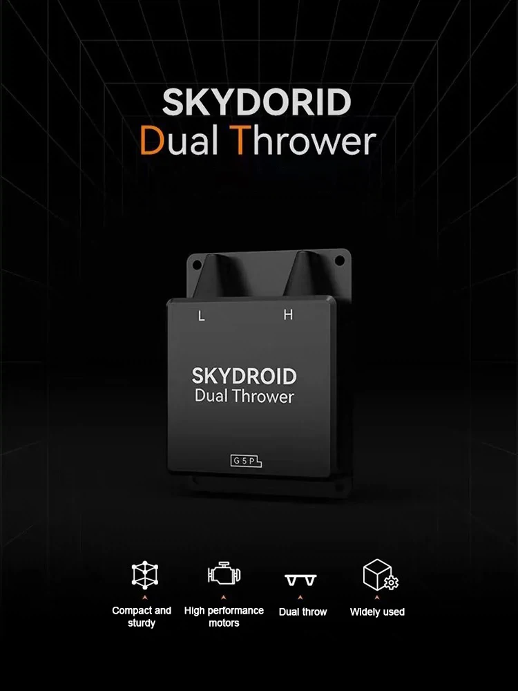 For SKYDORID remote control aircraft model multi-axis aircraft payload drone thrower dual channel 2KG weight 40g small volume