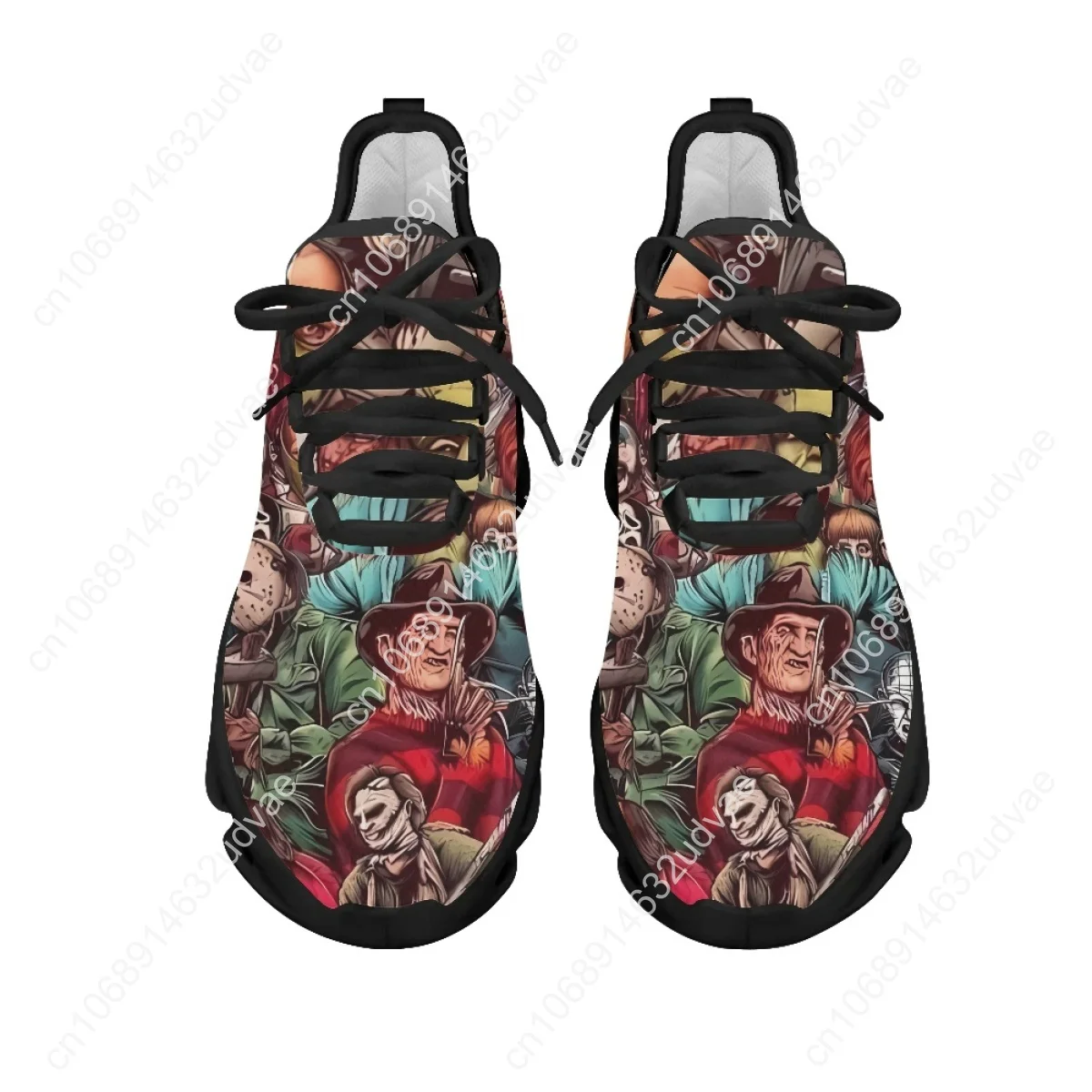 Horror Movie Killer Character Sneakers For Women Men Jason/Michael Myers/Chucky Air Cushion Tennis Shoes Halloween Gift Footwear