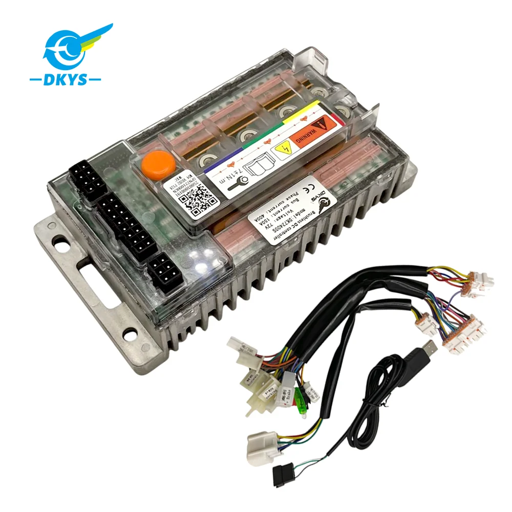 DKYS DK72360 120A/330A Intelligenter Debugging-Programmiercontroller, geeignet für Elektromotorräder – schwarzer Stil