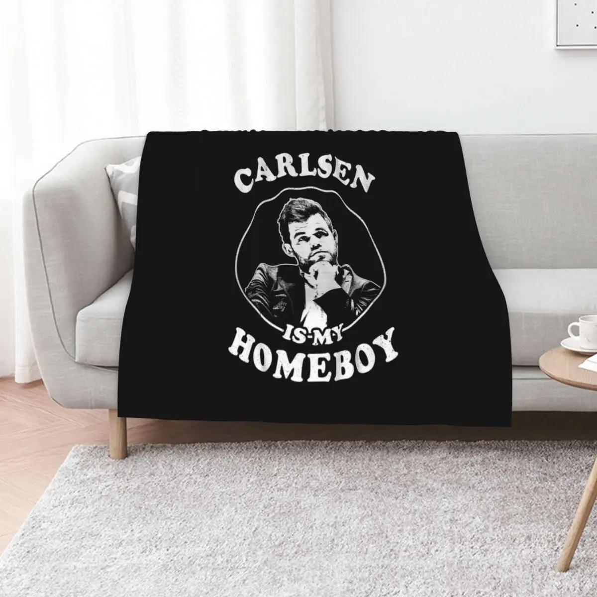 Carlsen Is My Homeboy - Funny Chess For Fans Of Magnus Carlsen Throw Blanket Flannels Soft Plaid Nap Blankets
