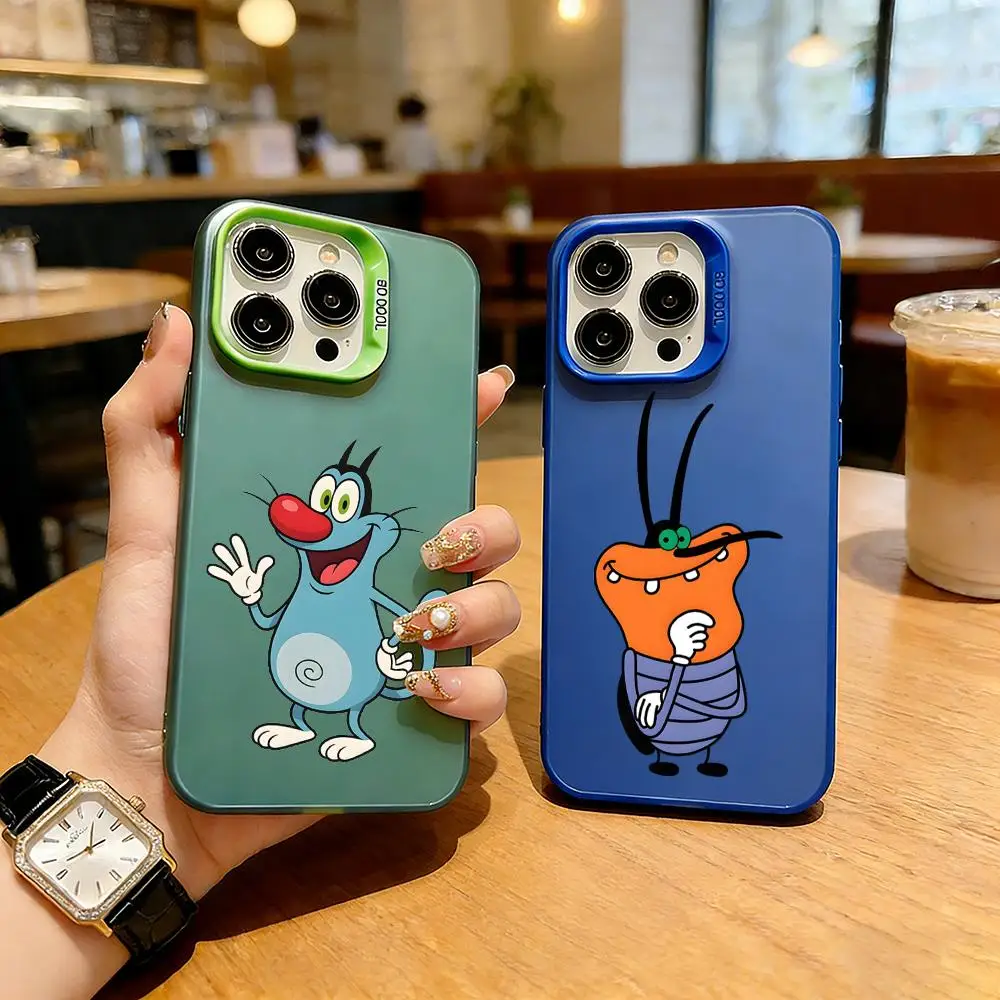 A-Oggy und die Kakerlaken Handyhülle TPU Stoßfeste Silikon-Handyhülle für Apple iPhone 16/15/14/13/12/11/XS/XR/7