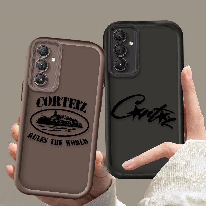 Luxury The World-C-Corteizs Soft Case for Samsung Galaxy A35 A55 A15 A25 A16 A06 A05 A05S A24 A13 A23 A12 A22 A32 A52 A71 A51 4G