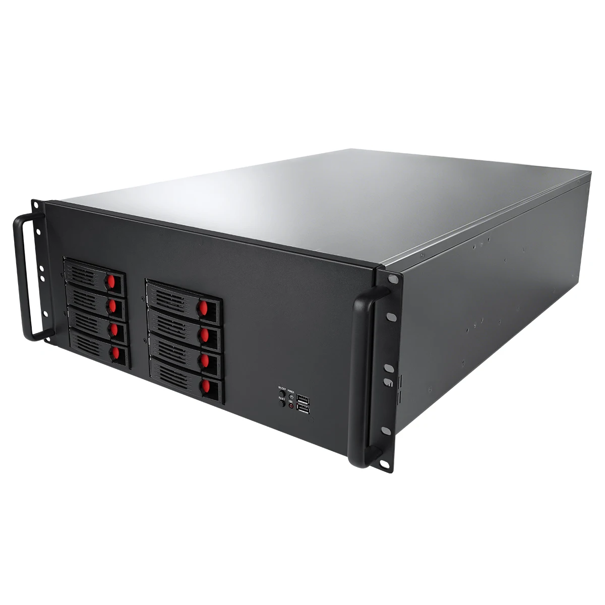 4U Server Case 340mm GPU 650mm Depth 7 PCIe+Phoenix 3x12cm Fans 1.2mm Steel 8-Drive Big Data Distributed Storage In Stock
