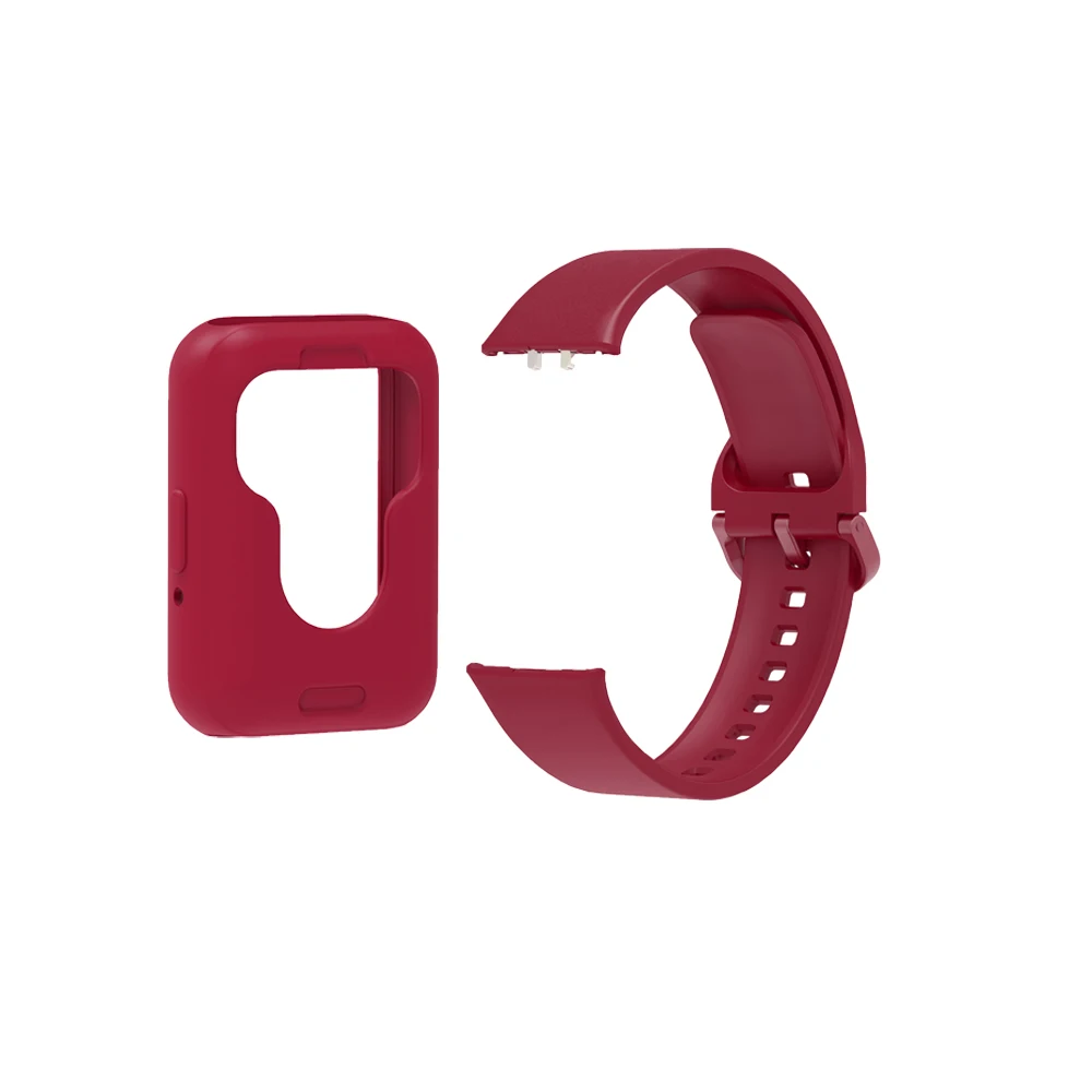 ชุดสายนาฬิกาข้อมือซิลิโคนสำหรับ Samsung Galaxy Fit3สายรัดข้อมือปรับได้สายรัดข้อมือสมาร์ทวอทช์ป้องกันรอยขีดข่วนตก