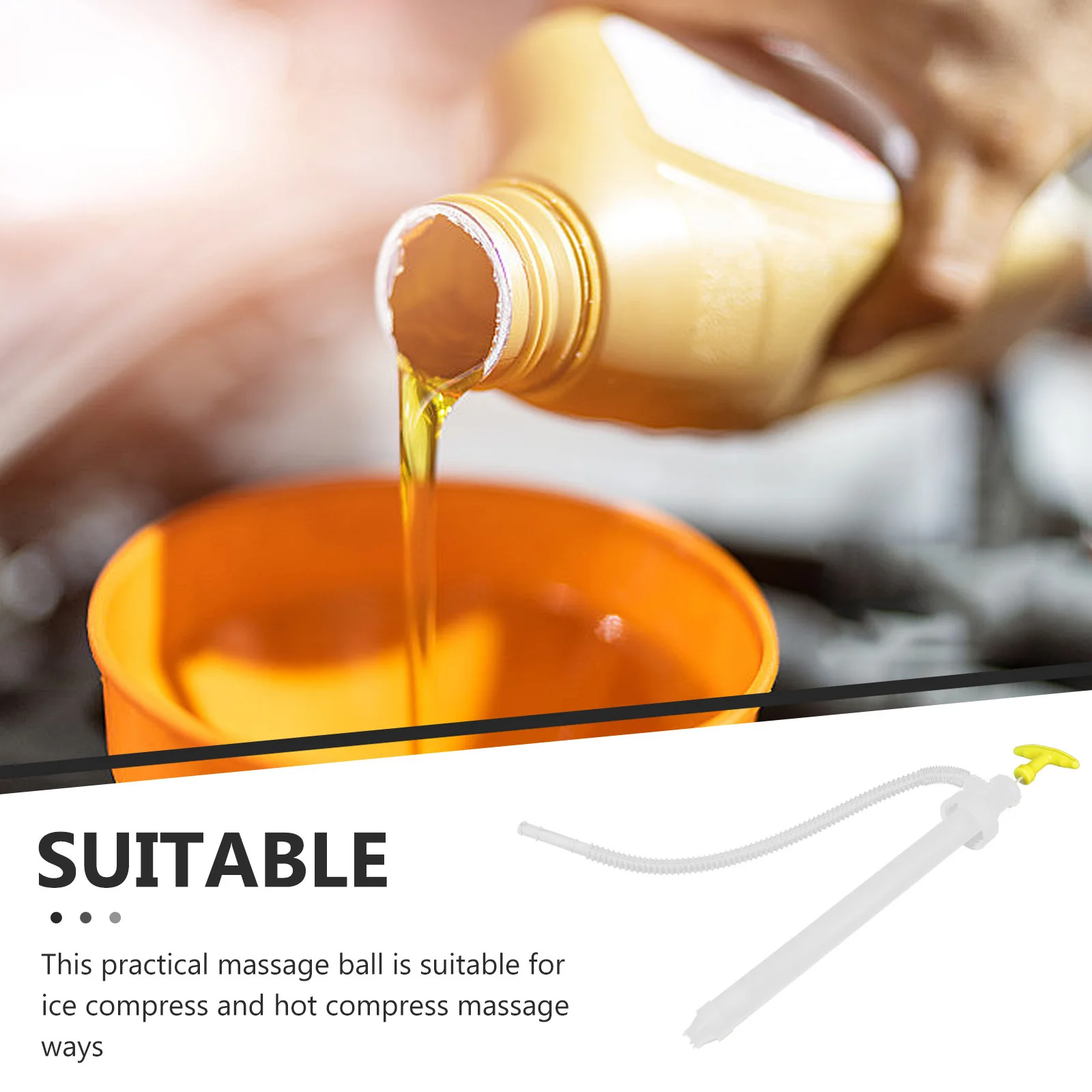 مضخة نقل الوقود اليدوية سيفون مضخة يدوية محمولة خفيفة الوزن أداة نقل المياه الزيتية معدل تدفق عالي لملحقات السيارات و #1