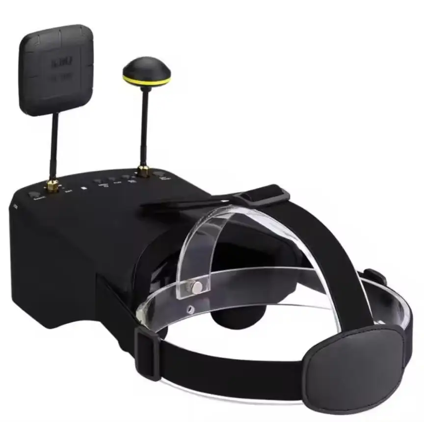 

fpv очки 5,8G 40-канальные очки FPV 5-дюймовый HD 800*480 точек Высокая яркость ЖК-экран Двойной антенный приемник RC Drone Очки Встроенный аккумулятор