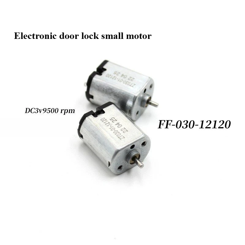 Mini FF-030-12120 DC motor 3v mute electronic intelligent fingerprint door lock parts motor