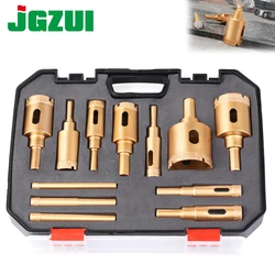 12pcs M10 Thread Brazed Diamond Hole Opener Core Drill Bit for Ceramic Tile Marble Granite Brick Masonry Hole Saw Tools