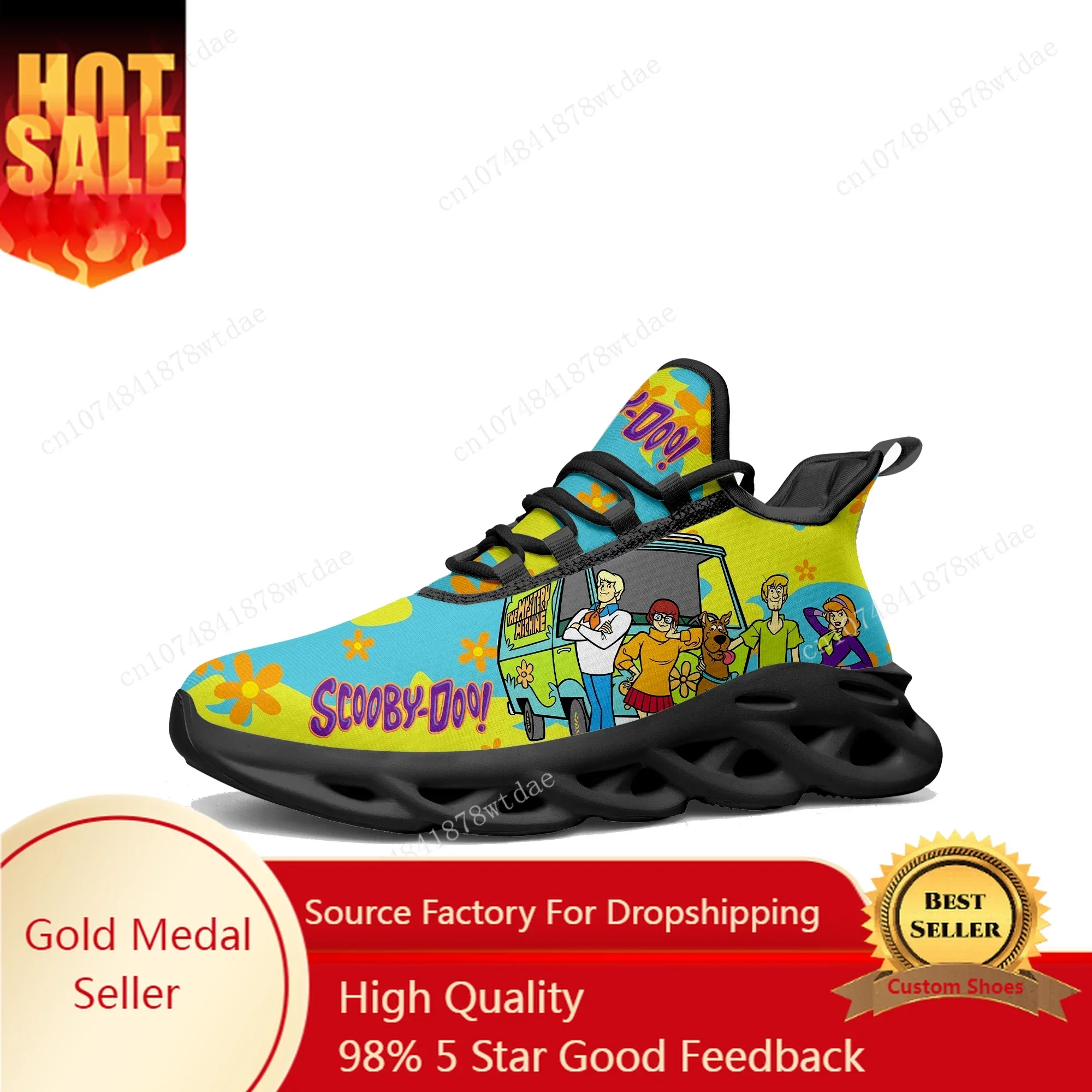 Cheech And Chong With S-Scoobys Smoke Flats Sneakers Mens Womens Teenager Sports Running Shoes Custom Lace Up Mesh Footwear